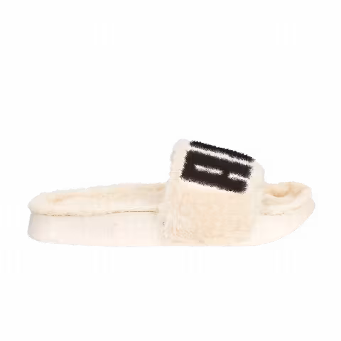 Puma Wmns Leadcat 2.0 Fuzz Slide 'Eggnog Black'