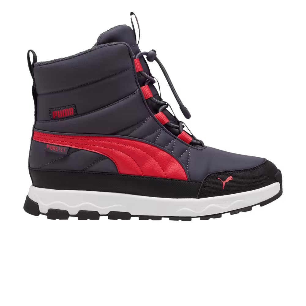 Puma Evolve Big Kid PURE-TEX Galactic Grey Tart Cherry