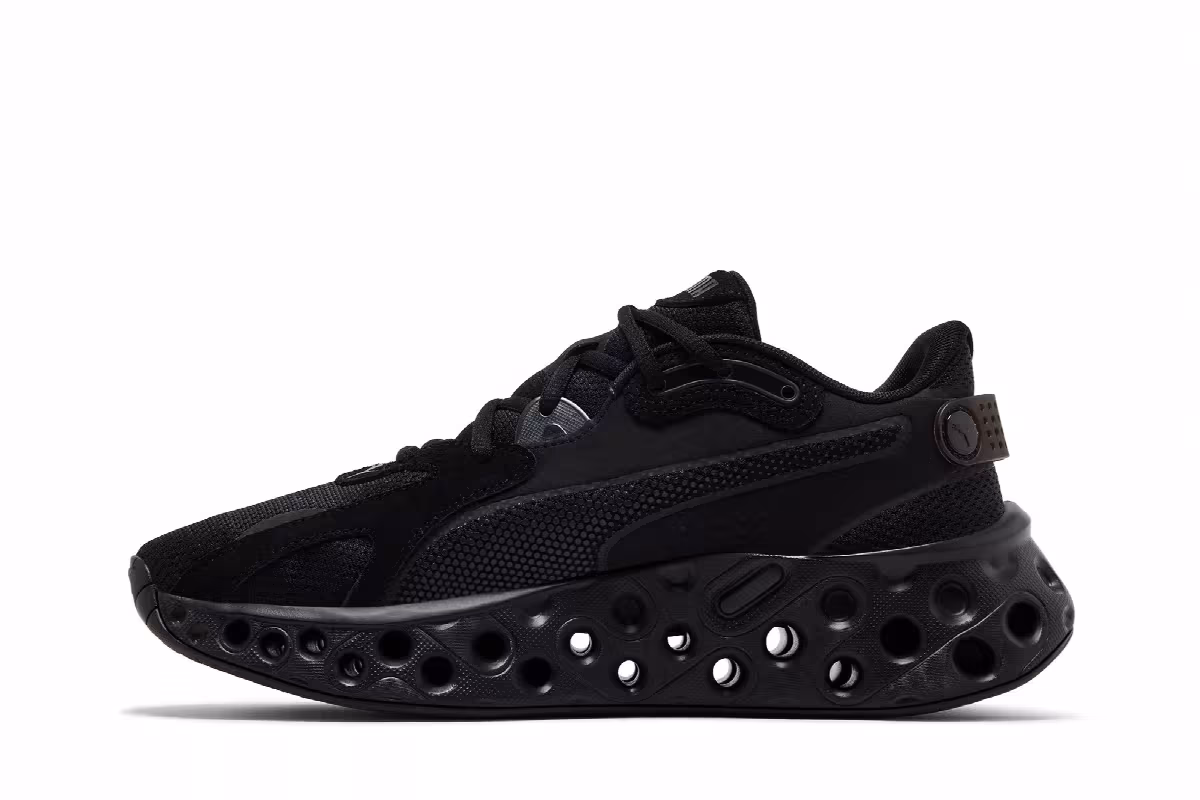 Puma Softride Frequence Black Flat Dark Grey, view 4