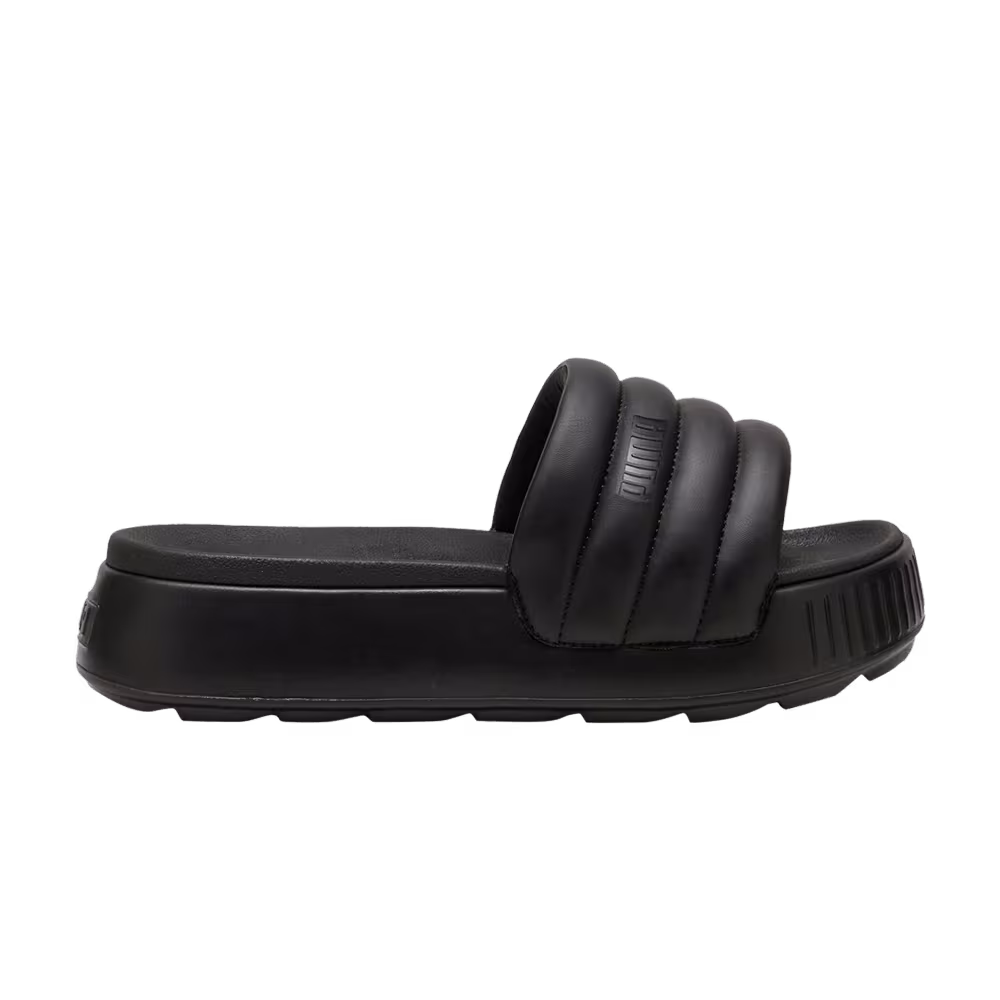 Puma Women's Karmen Puffy Slide Triple Black
