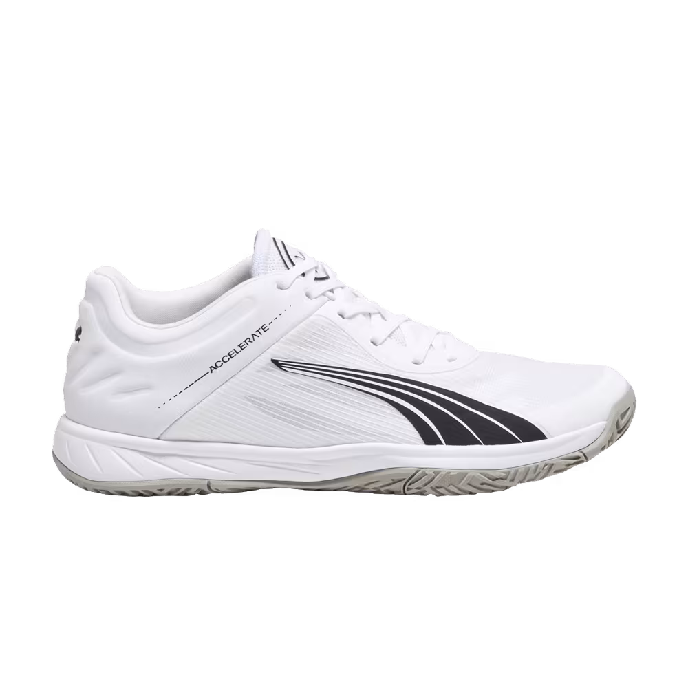 Puma Women's Accelerate Turbo White Black Concrete Grey