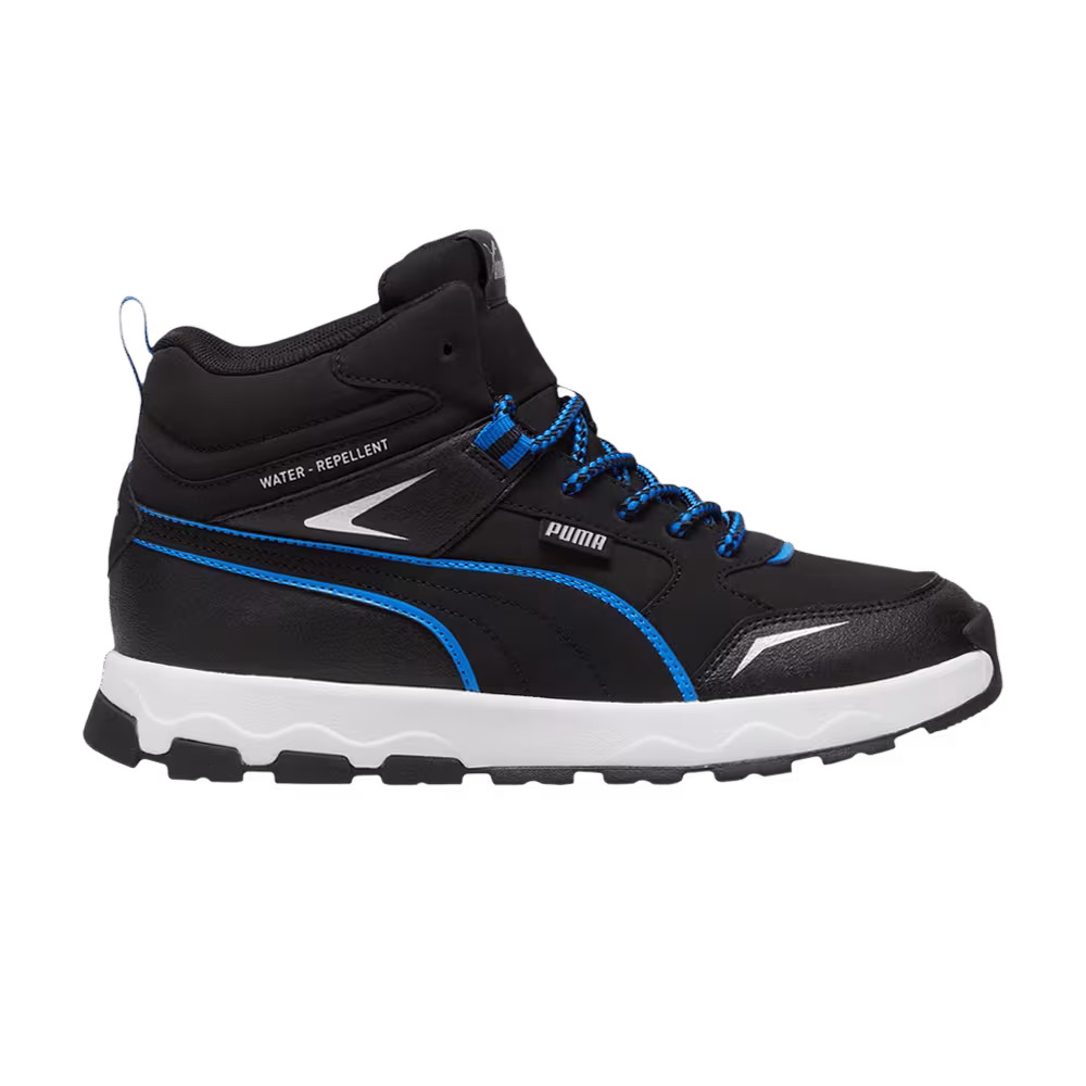 Puma Evolve Trail Big Kid Black Hyperlink Blue
