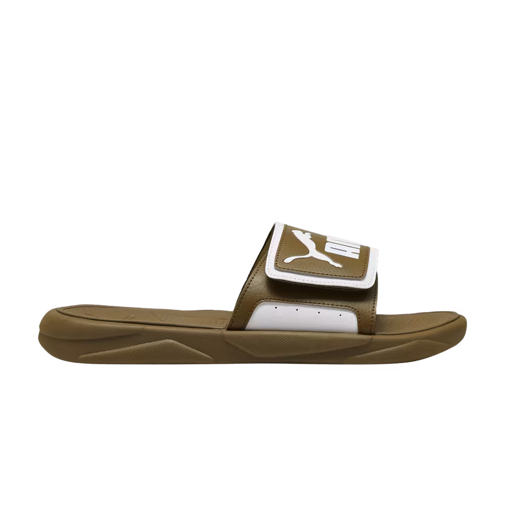 Puma Royalcat Comfort Slides Olive Green