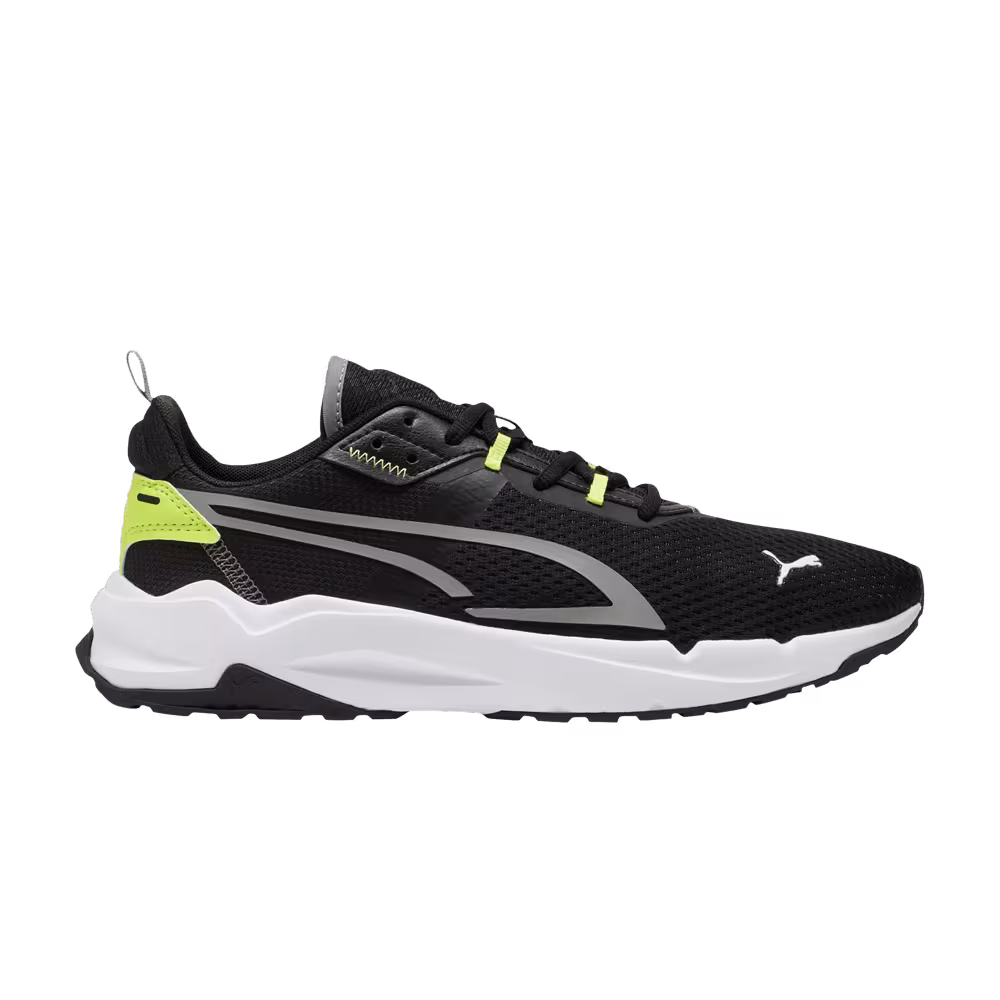 Puma Stride Black Electric Lime
