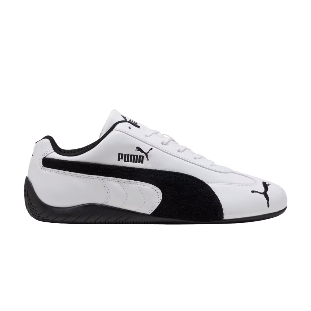 Puma Speedcat Leather White Black Suede Stripe