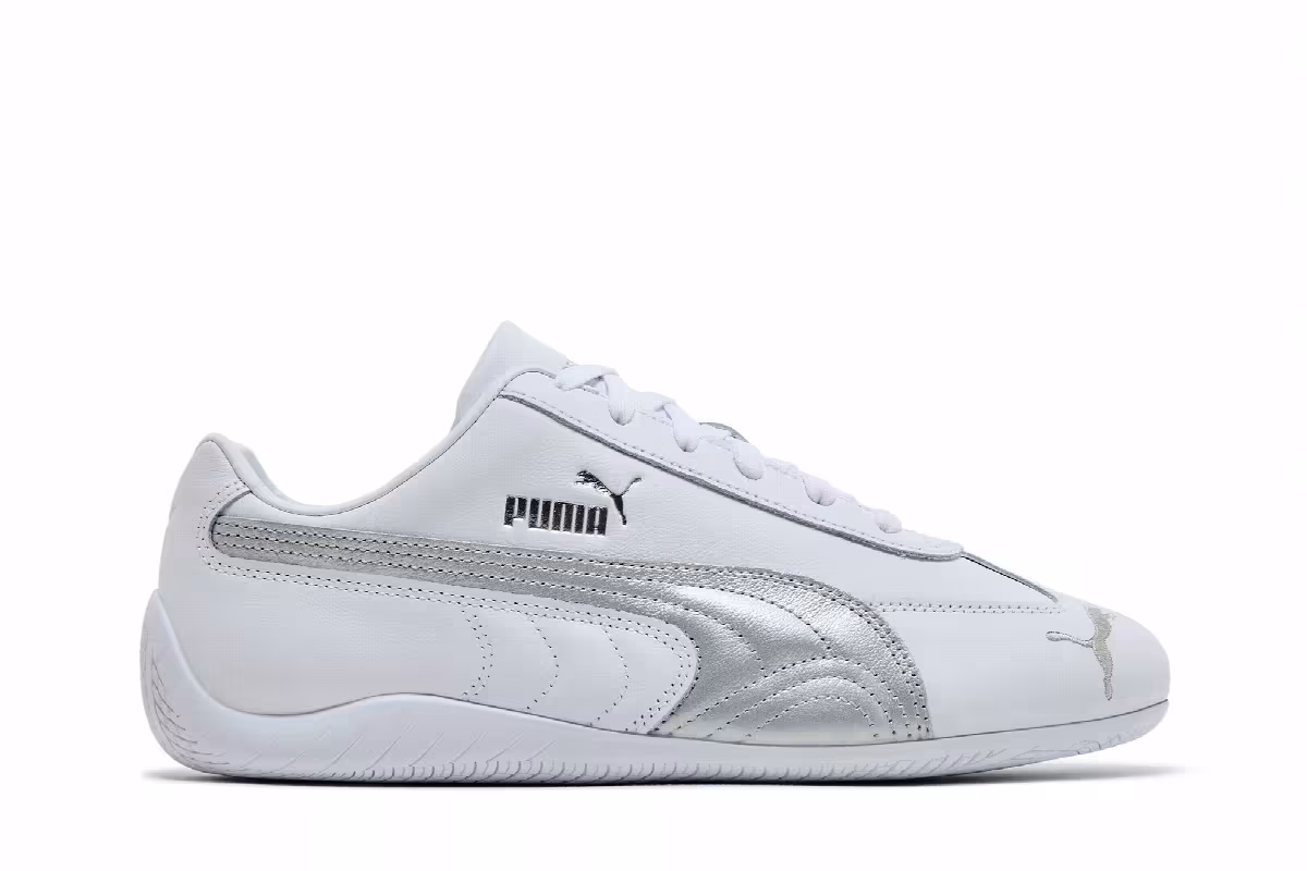 Puma Speedcat Leather White Silver, view 2