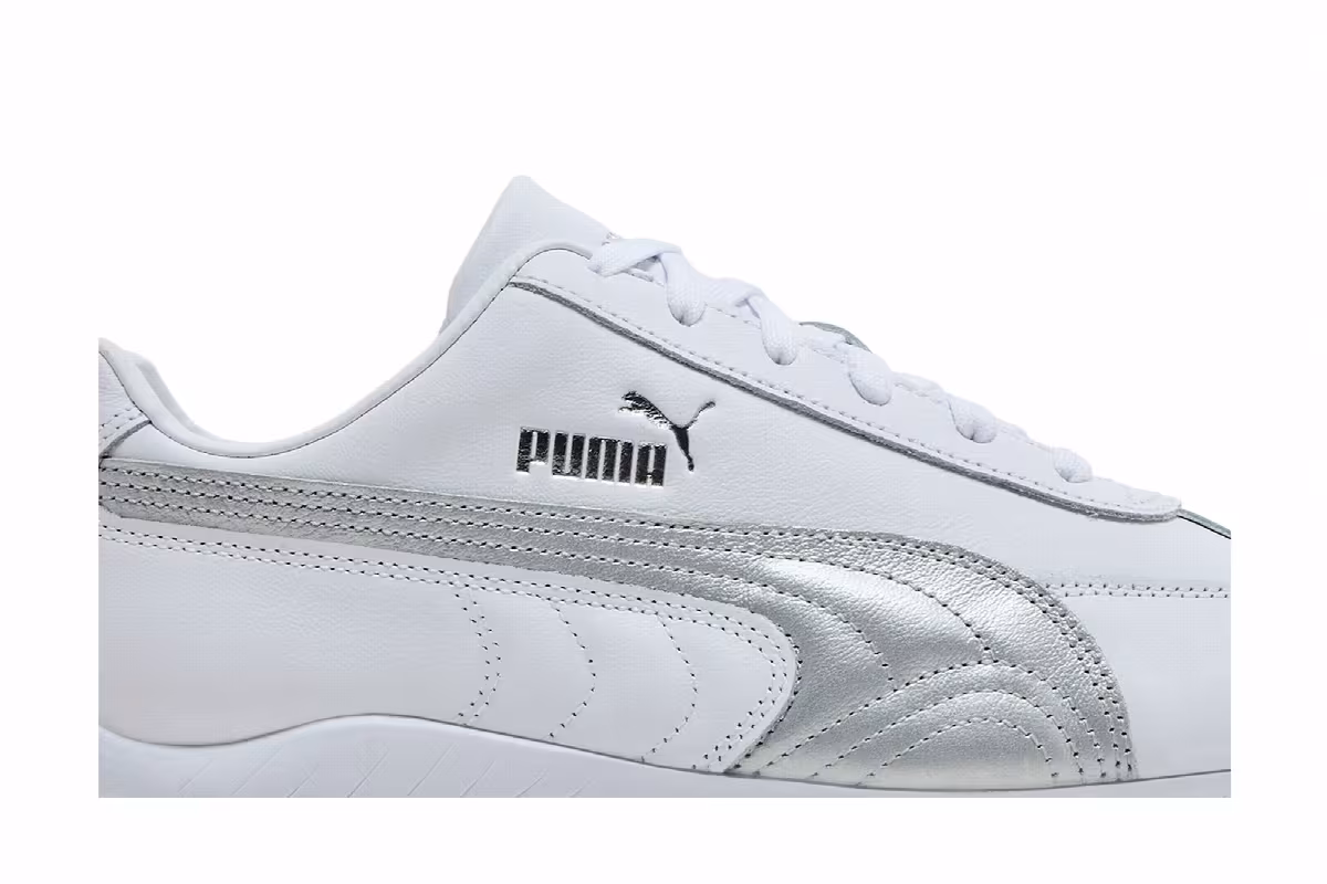 Puma Speedcat Leather White Silver, view 3