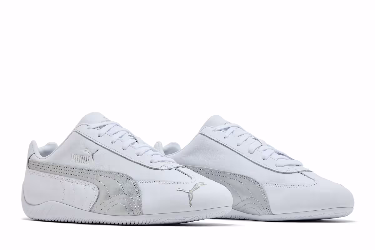 Puma Speedcat Leather White Silver, view 9