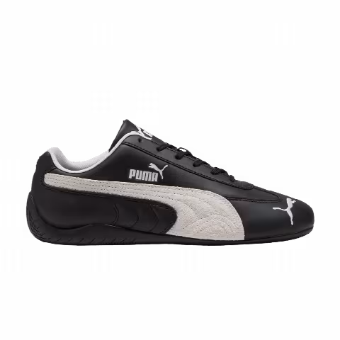 Puma Speedcat Leather 'Black White Suede Stripe'