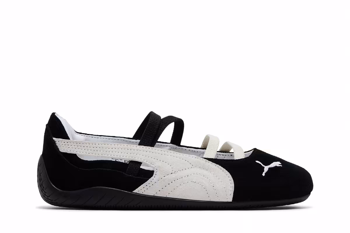 Puma Women's Speedcat Ballet SD Black White, view 2