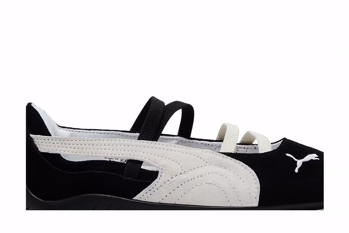 Puma Women's Speedcat Ballet SD Black White, view 3