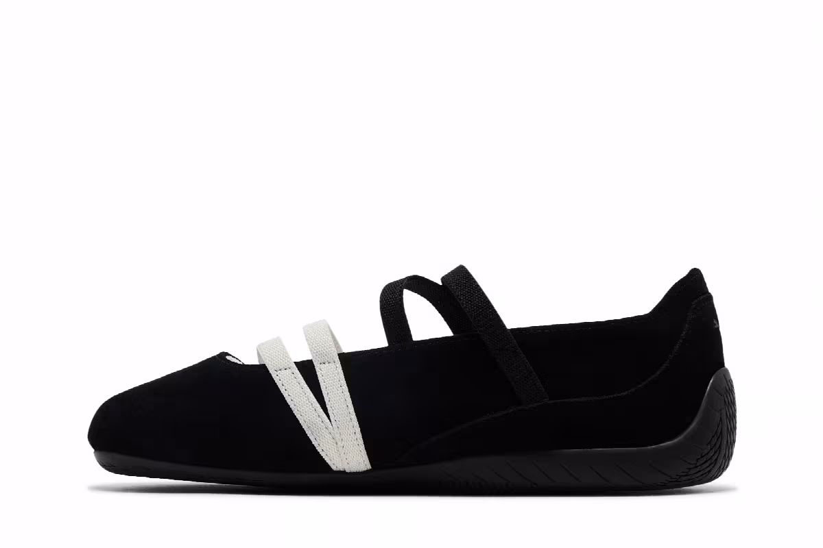 Puma Women's Speedcat Ballet SD Black White, view 4