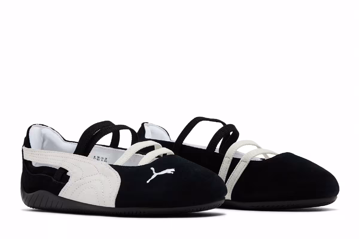 Puma Women's Speedcat Ballet SD Black White, view 9
