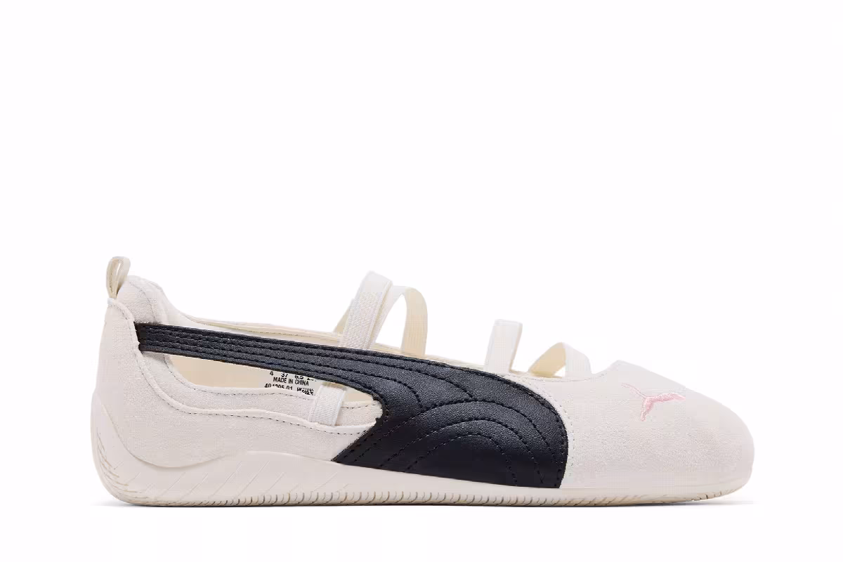 Rosé x Puma Women's Speedcat Ballet SD White Black Frosty Pink, view 2