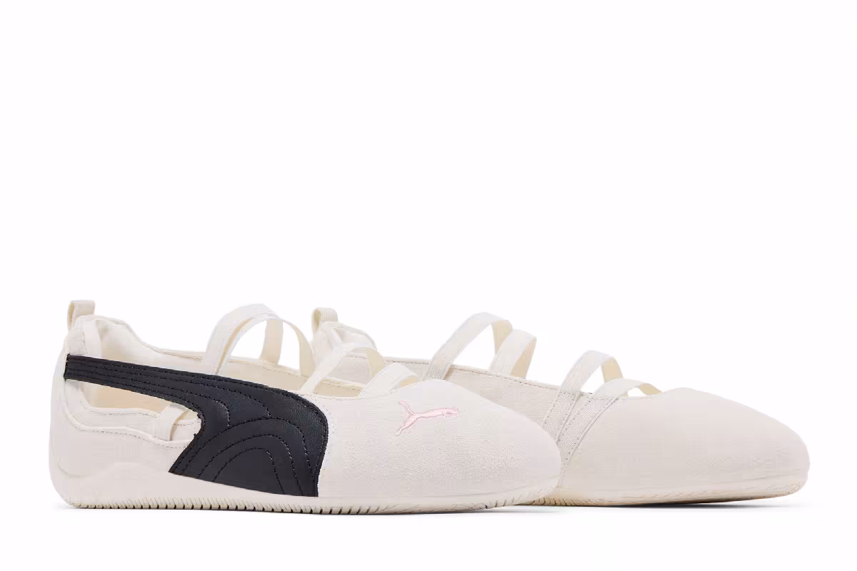 Rosé x Puma Women's Speedcat Ballet SD White Black Frosty Pink, view 9