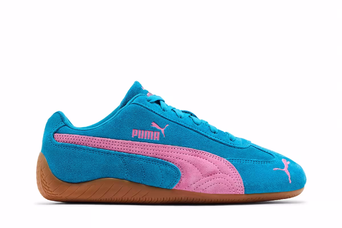 Puma Women's Speedcat OG Tropical Blue Poised Pink, view 2