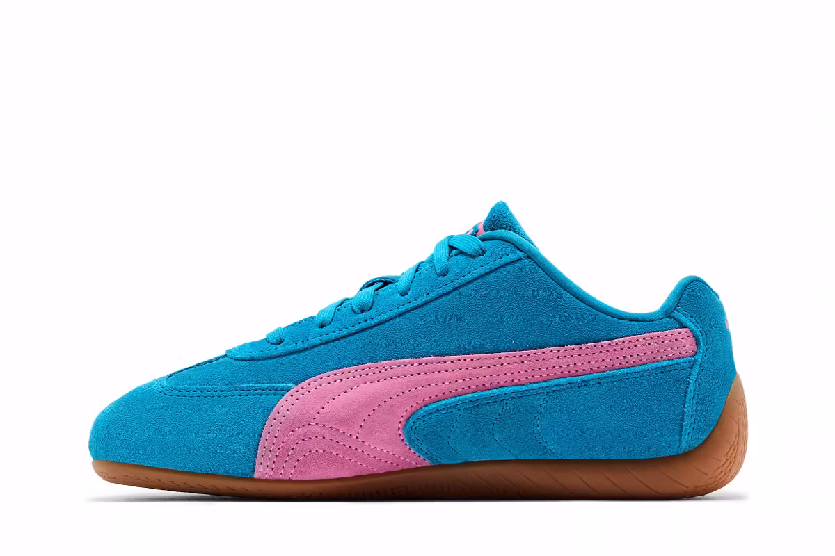 Puma Women's Speedcat OG Tropical Blue Poised Pink, view 4