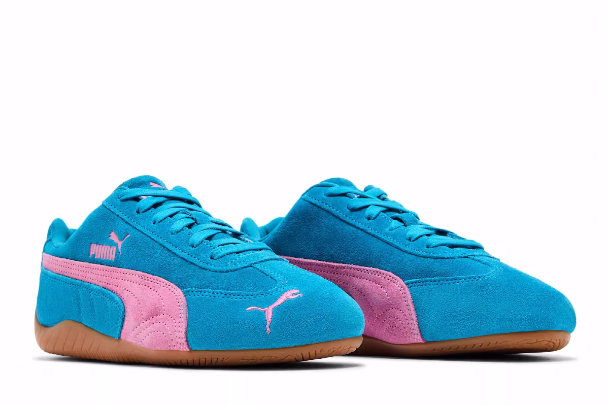 Puma Women's Speedcat OG Tropical Blue Poised Pink, view 9