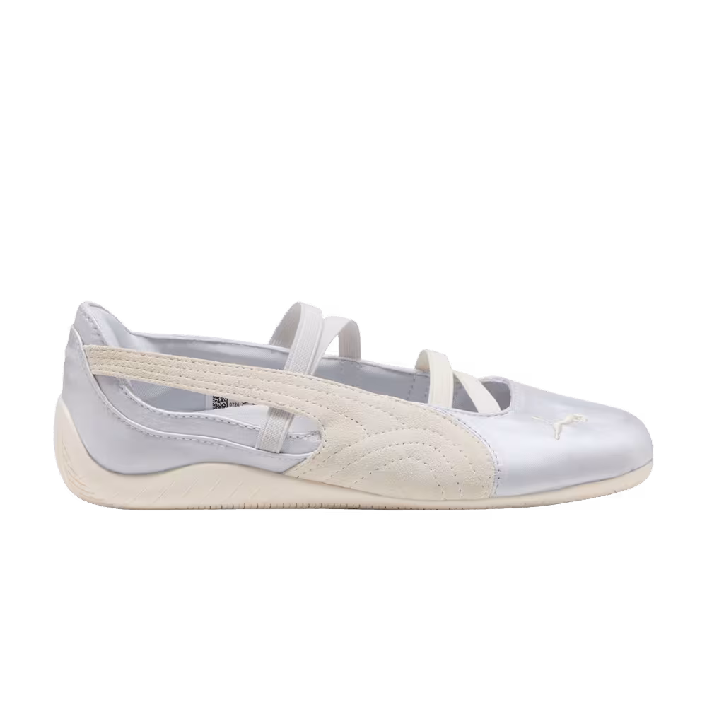 Puma Women's Speedcat Ballet Satin Silver Mist Warm White