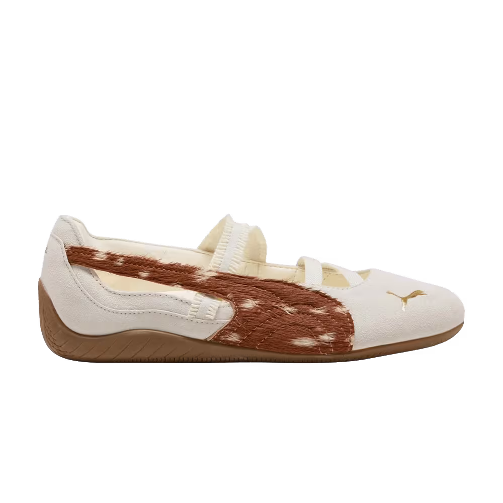 Puma Women's Speedcat Ballet Doelette Warm White Caramel Latte