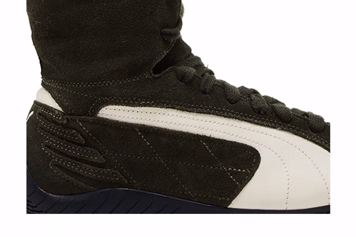 Puma Women's Speedcat Boot Dark Olive Frosted Ivory, view 3