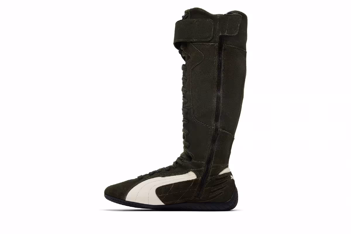 Puma Women's Speedcat Boot Dark Olive Frosted Ivory, view 4