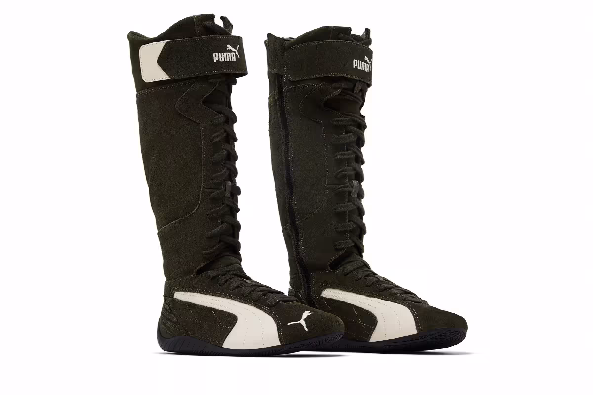 Puma Women's Speedcat Boot Dark Olive Frosted Ivory, view 9