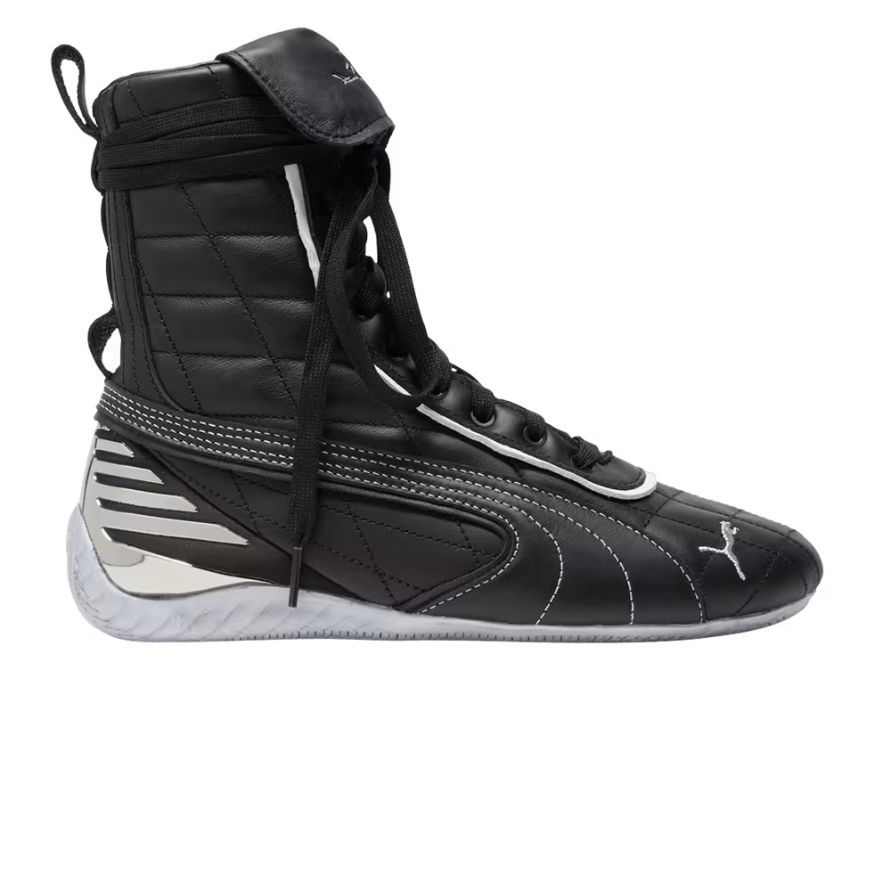 LaQuan Smith x Puma Women's Speedcat Mid Black Silver