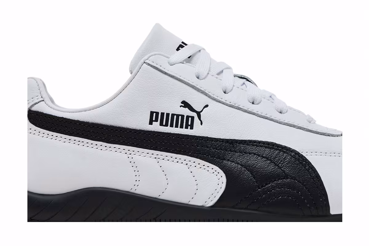 Puma Women's Speedcat Leather White Black, view 3
