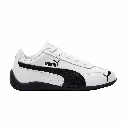 Puma Speedcat Leather Little Kid 'White Black'
