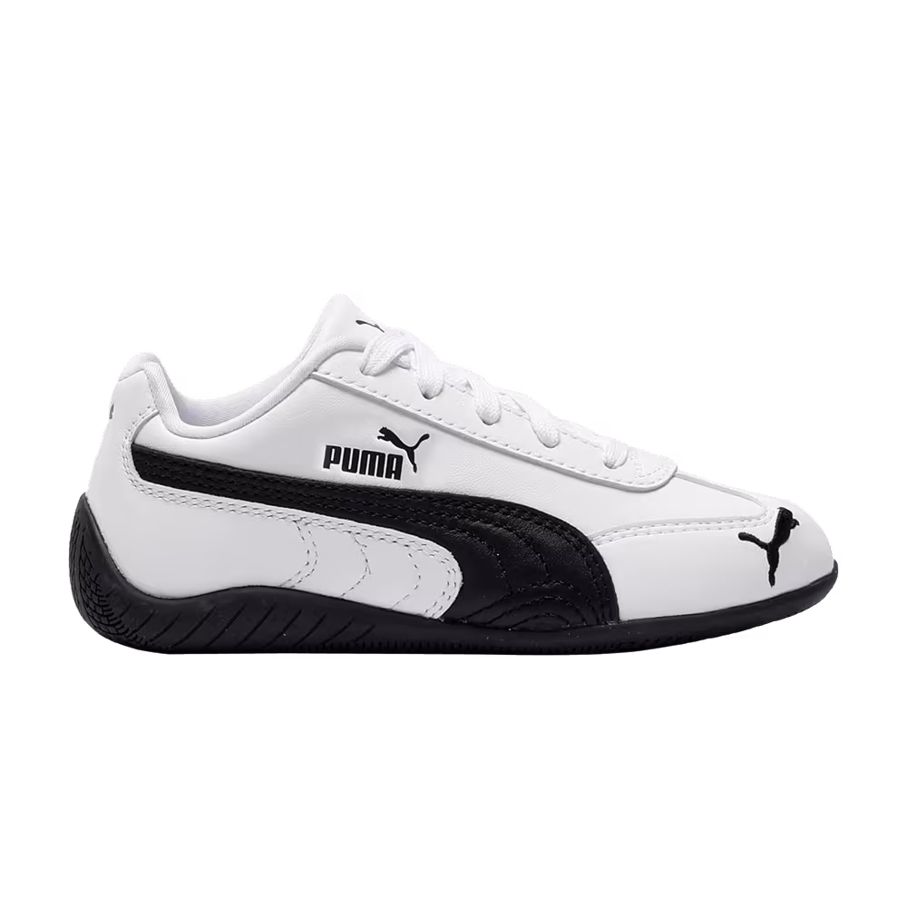 Puma Speedcat Leather Little Kid White Black