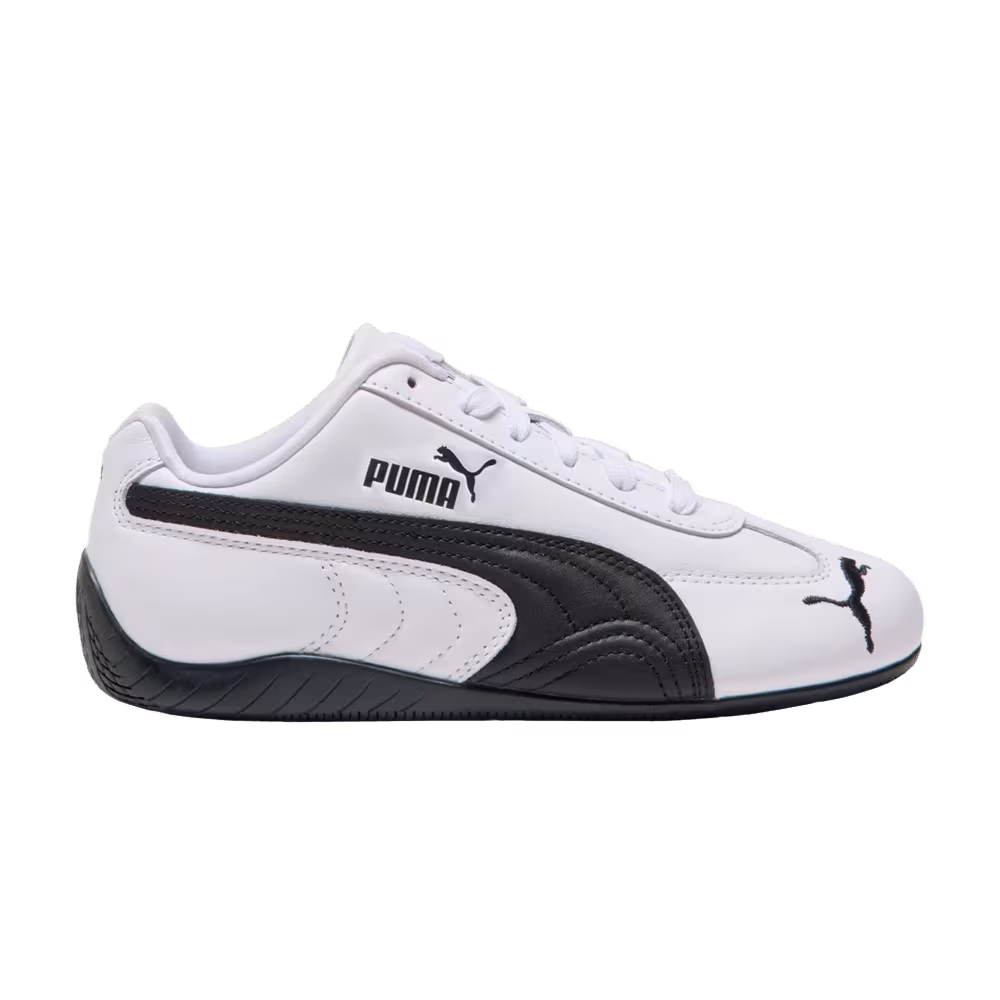 Puma Speedcat Leather Big Kid White Black