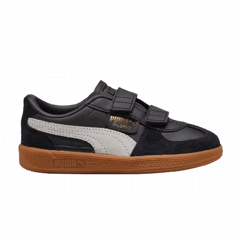 Puma Palermo Elevata Leather Little Kid 'Black Feather Grey Gum'