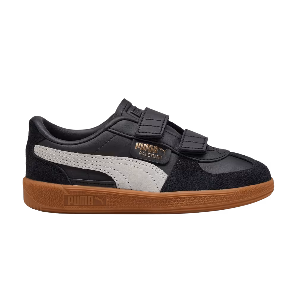 Puma Palermo Elevata Leather Little Kid Black Feather Grey Gum
