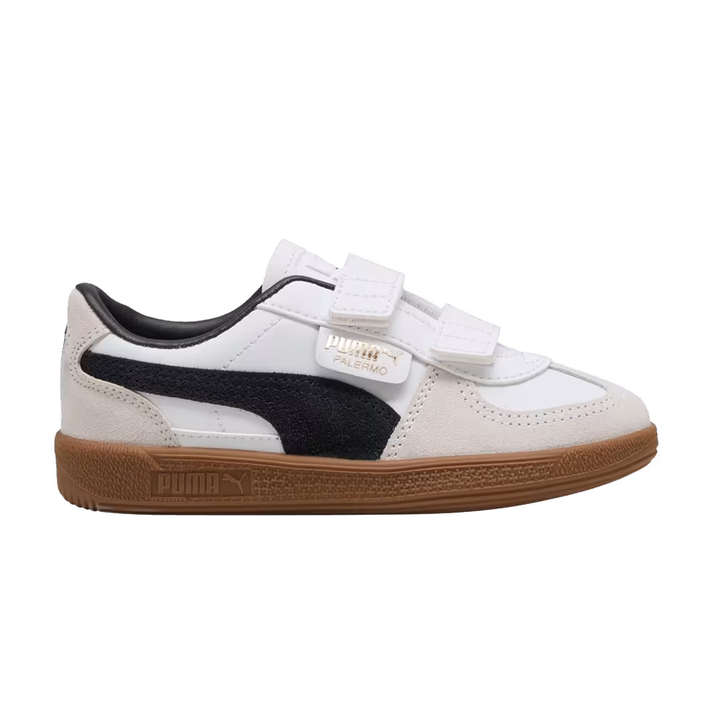 Puma Palermo Elevata Leather Little Kid White Vapor Grey Gum