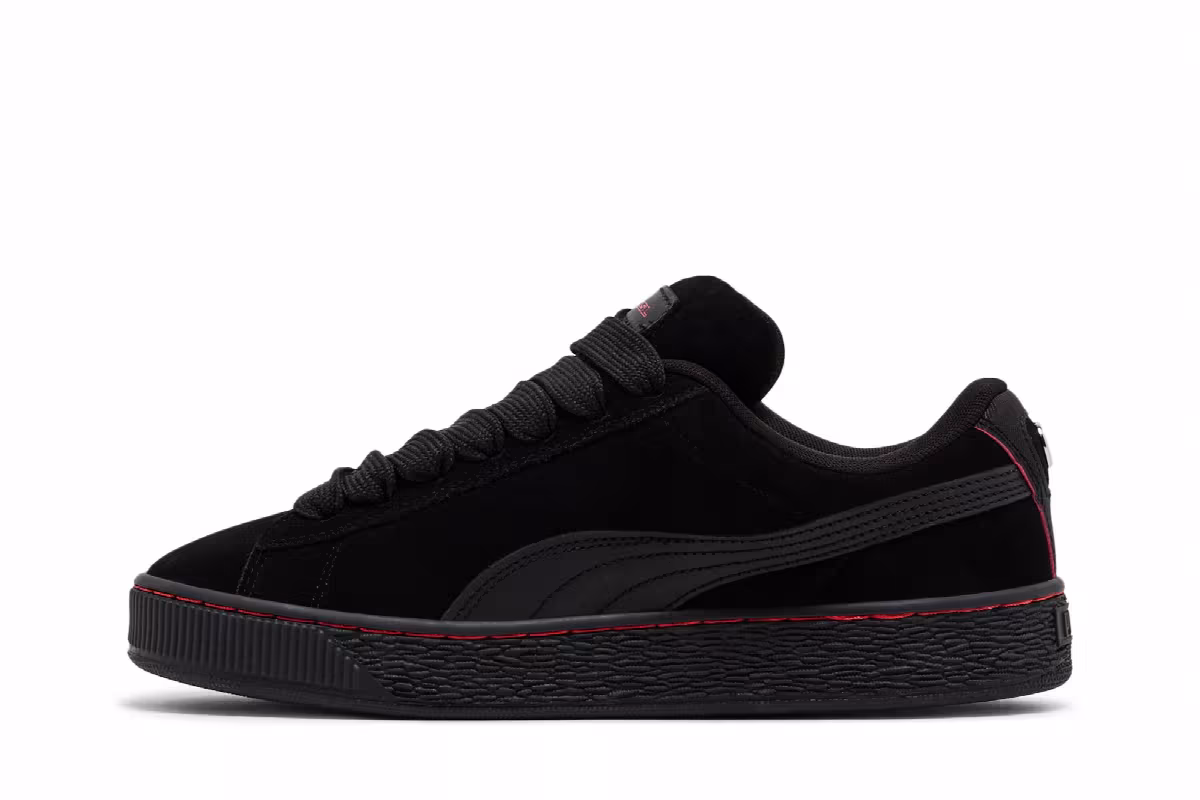 BMW M Motorsport x Puma Suede XL Black Pop Red, view 4