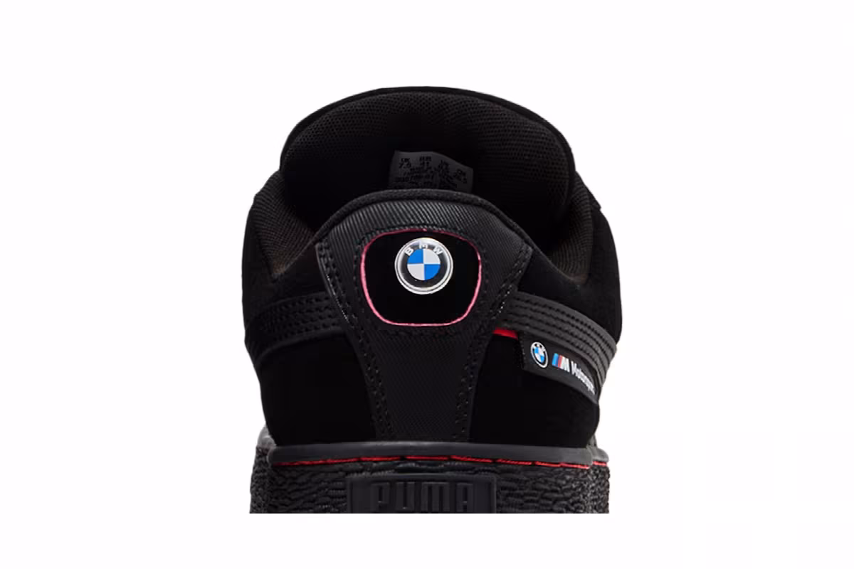 BMW M Motorsport x Puma Suede XL Black Pop Red, view 8