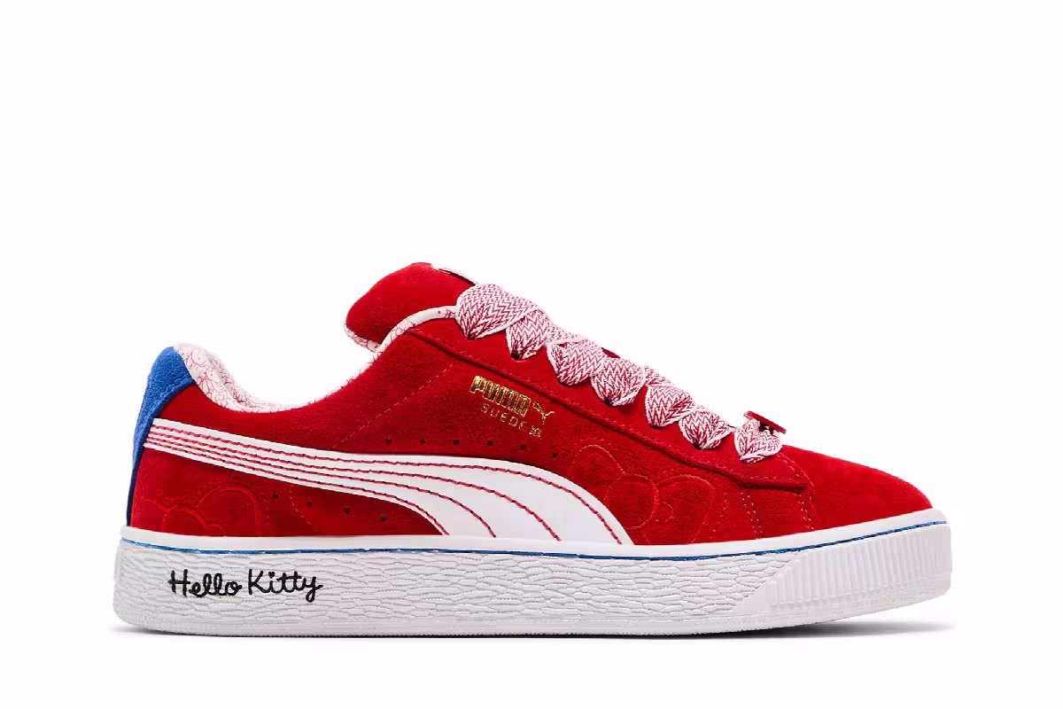 Hello Kitty x Puma Women's Suede XL Red Bow, view 2