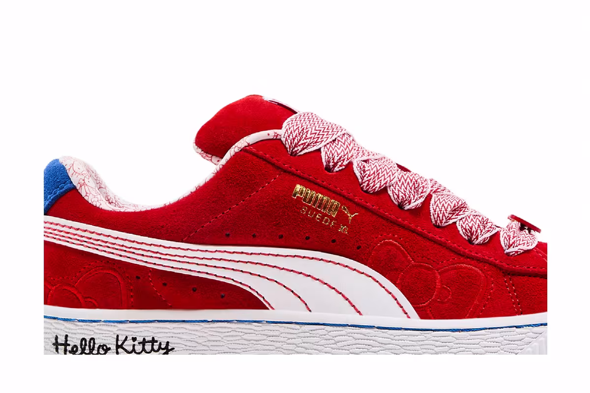 Hello Kitty x Puma Women's Suede XL Red Bow, view 3