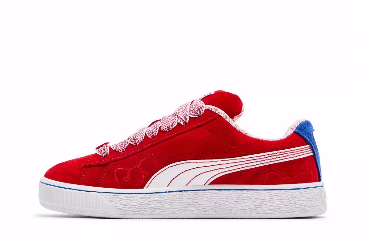 Hello Kitty x Puma Women's Suede XL Red Bow, view 4