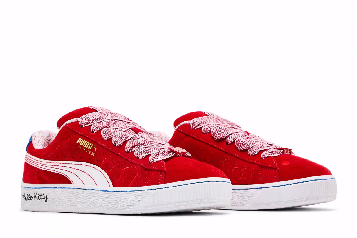 Hello Kitty x Puma Women's Suede XL Red Bow, view 9