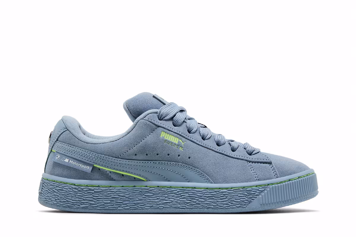 BMW M Motorsport x Puma Suede XL Blue Wash, view 2