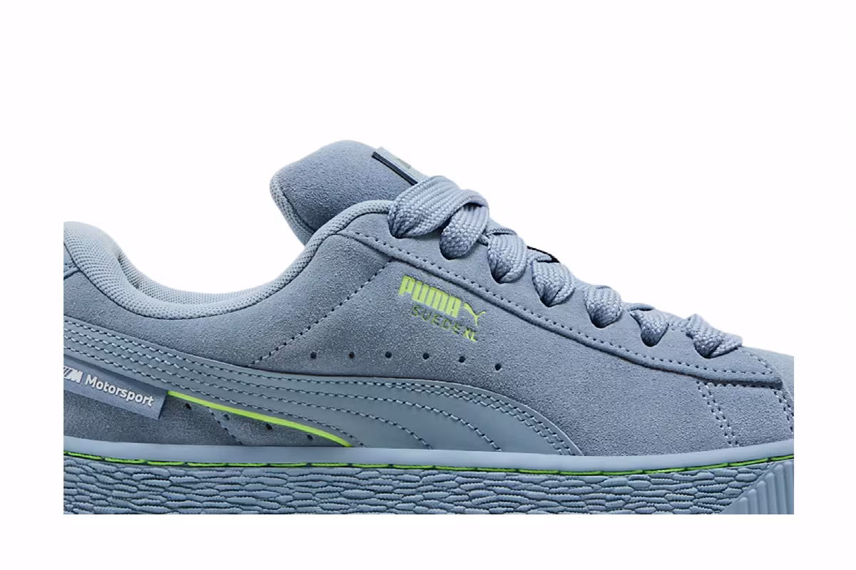 BMW M Motorsport x Puma Suede XL Blue Wash, view 3