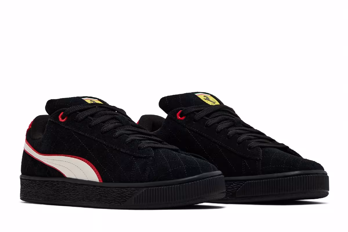 Scuderia Ferrari x Puma Suede XL Hero - Black Warm White, view 9