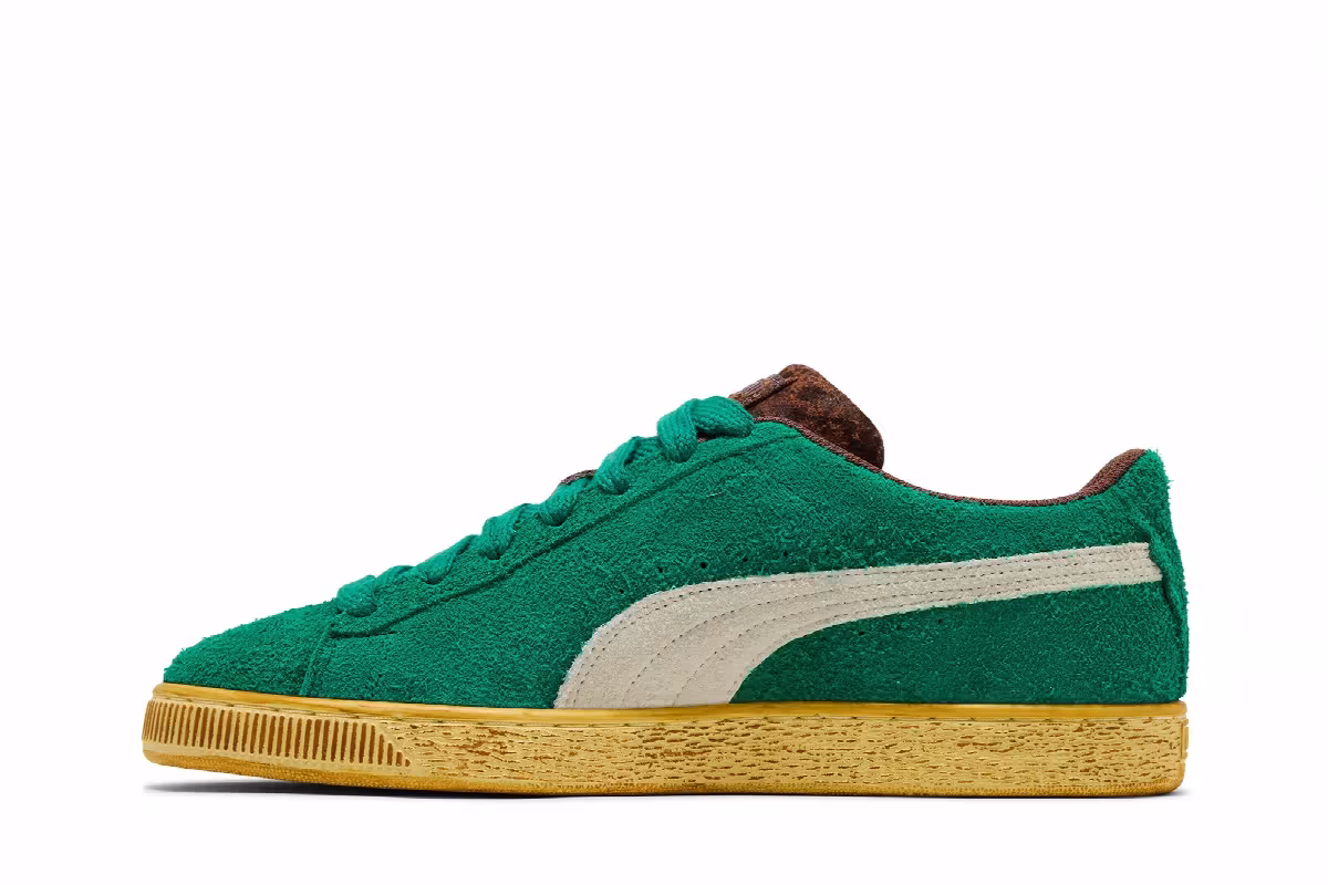VANDYTHEPINK x Puma Suede Grassy Green, view 4