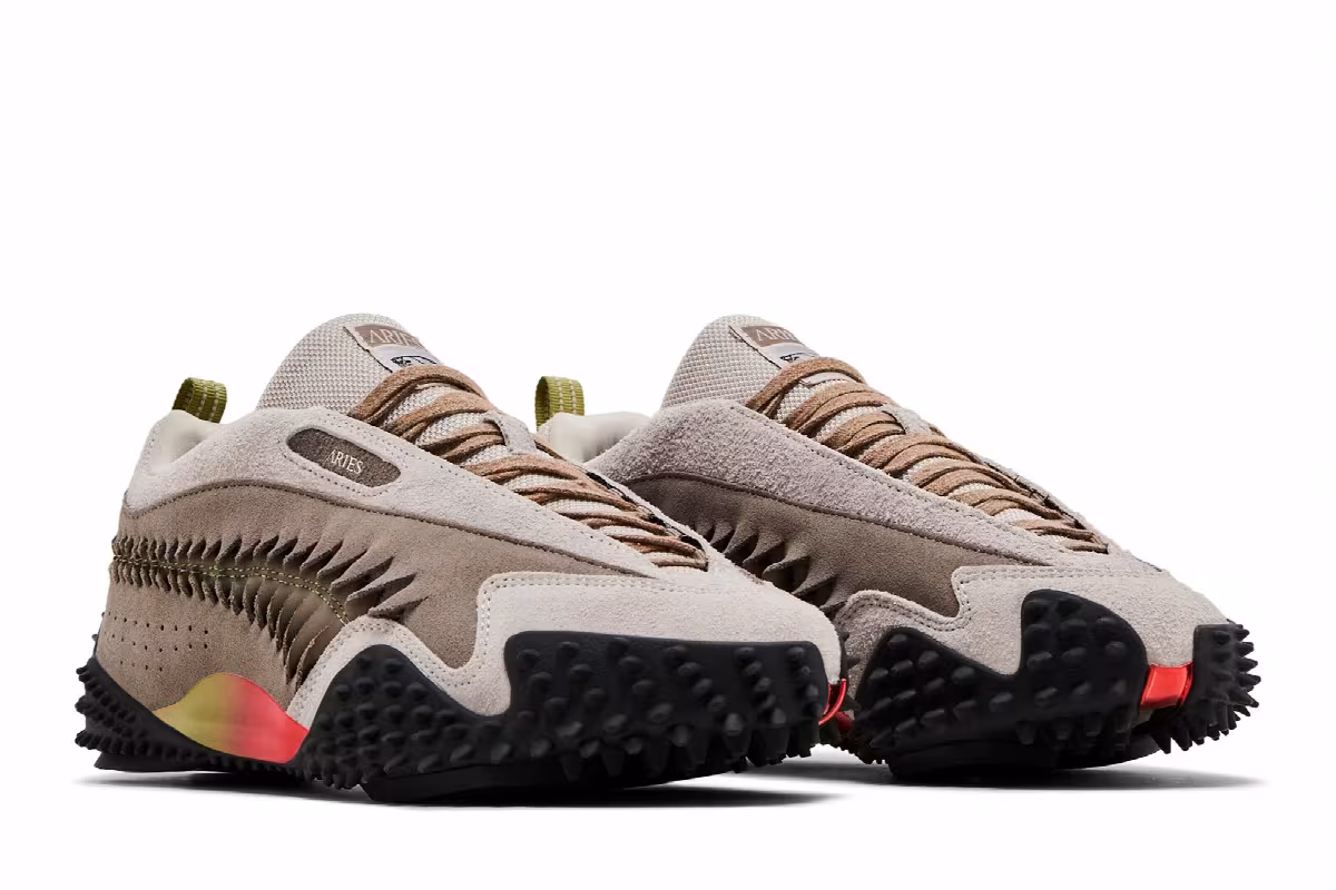 Aries x Puma Mostro Ecru Mouse Grey, view 9