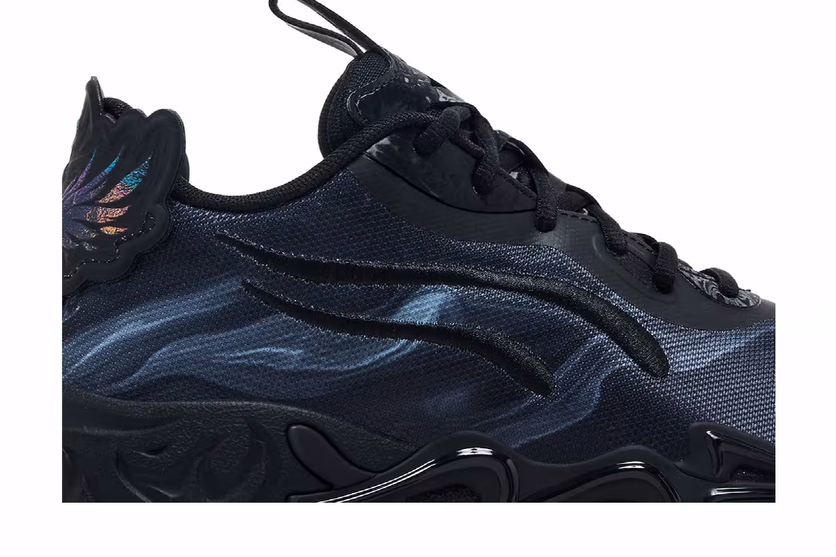 Puma MB.04 Lo Team Big Kid Black Dark Amethyst, view 3