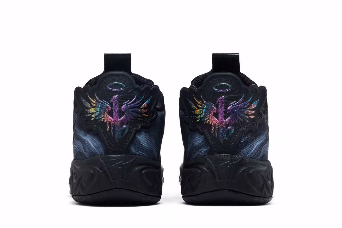 Puma MB.04 Lo Team Big Kid Black Dark Amethyst, view 7