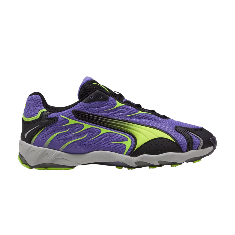 Puma Inhale Dark Amethyst Yellow Alert