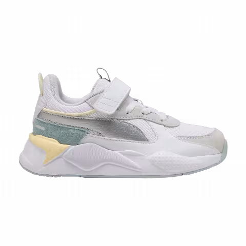 Puma RS-X Metallic AC+ Little Kid 'White Silver'